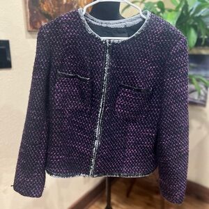 Laudrew black & purple vintage jacket size 14 in GUC